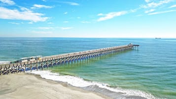 在海滩