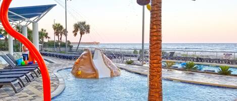 Indoor pool, a heated pool