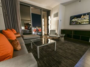 TV, DVD player, stereo