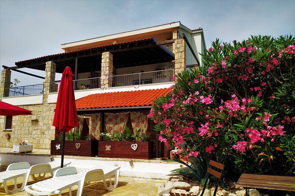 Superior Apartment, 2 Bedrooms, Pool View | Terrace/patio