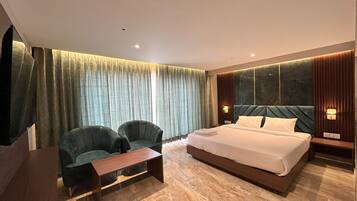 Quarto luxo, 1 cama King | 1 quarto, roupas de cama de algodão egípcio, roupas de cama premium