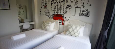 Standard Twin Room | Blackout curtains, free WiFi