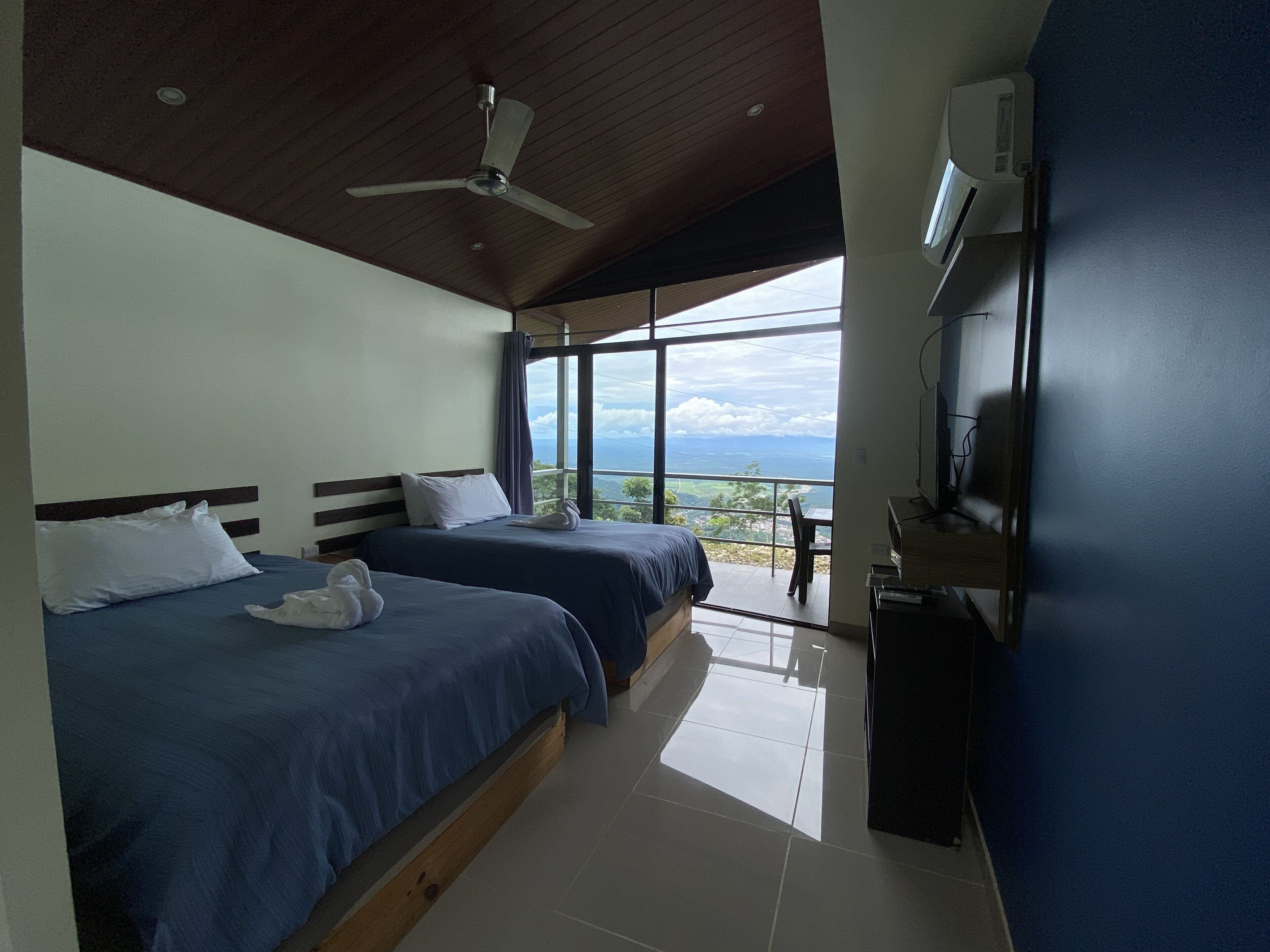 double room, 2 double beds | individually decorated, individually furnished, laptop workspace