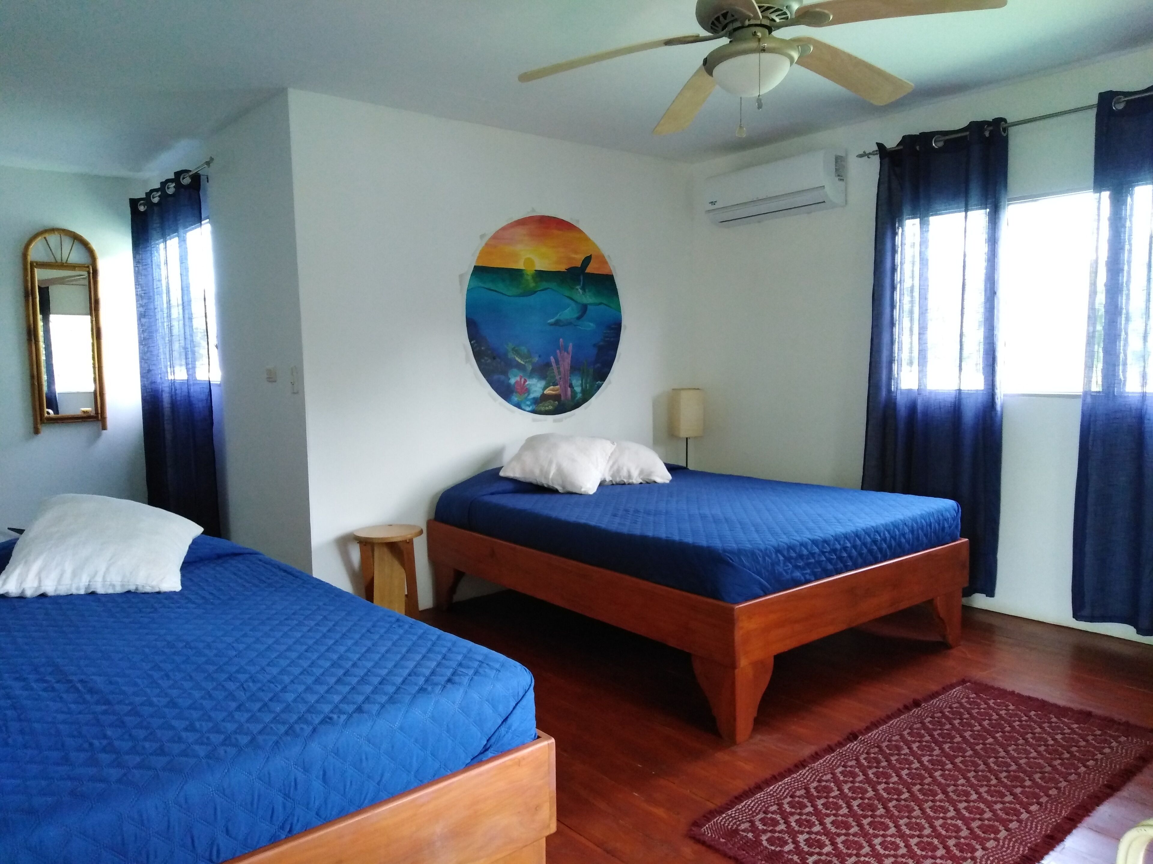 triple room, garden view | in-room safe, free wifi, bed sheets