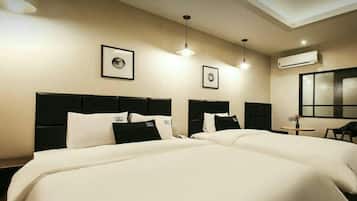 雙床房 (A) | 高級寢具、羽絨被、Tempur-Pedic 床墊、免費折疊床/加床