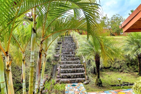 Garden view - Encantada Guest House: Spectacular View & Excellent Reviews (La Fortuna)