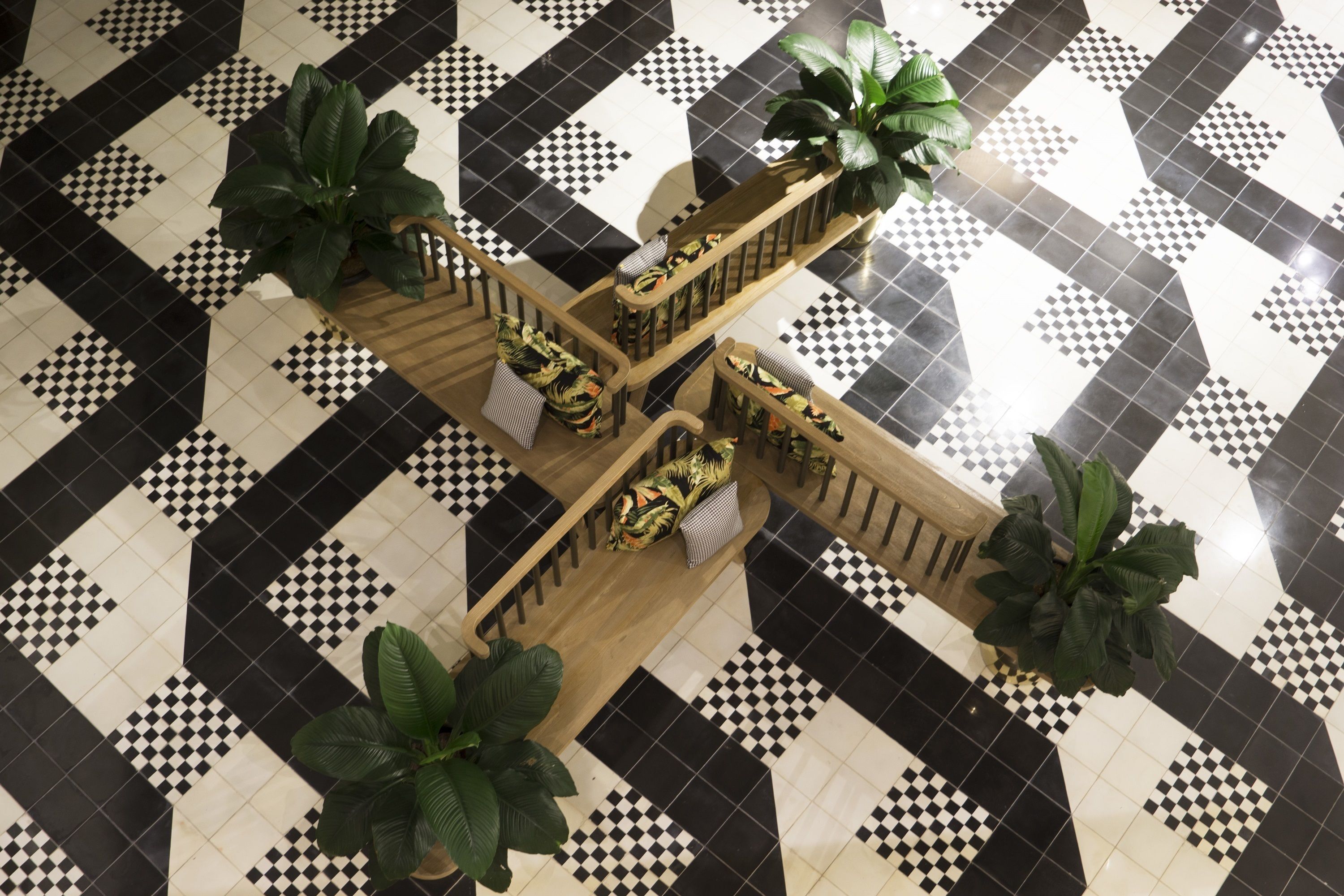 Sala de estar en el lobby