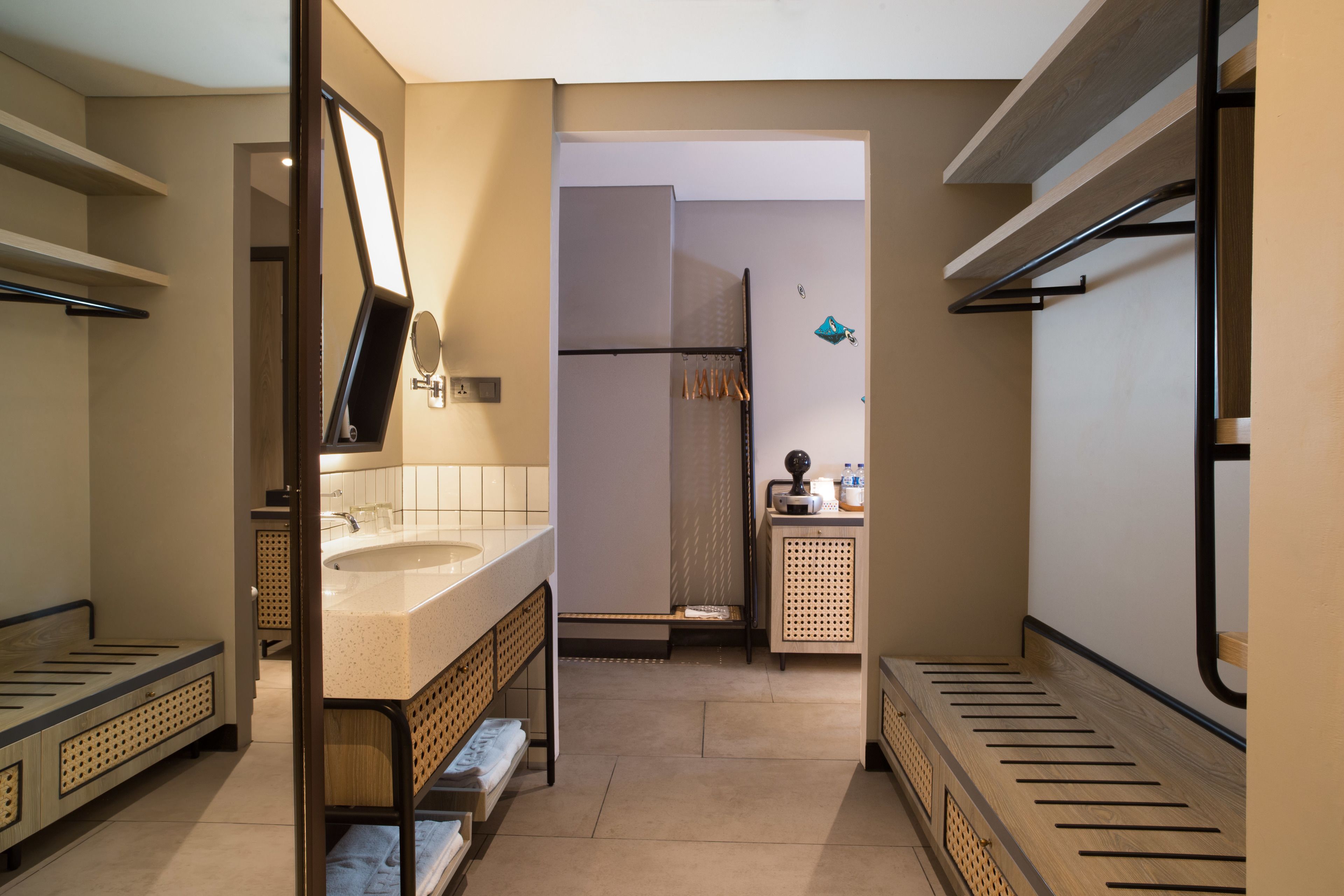 studio 41 | bathroom | free toiletries, hair dryer, slippers, towels