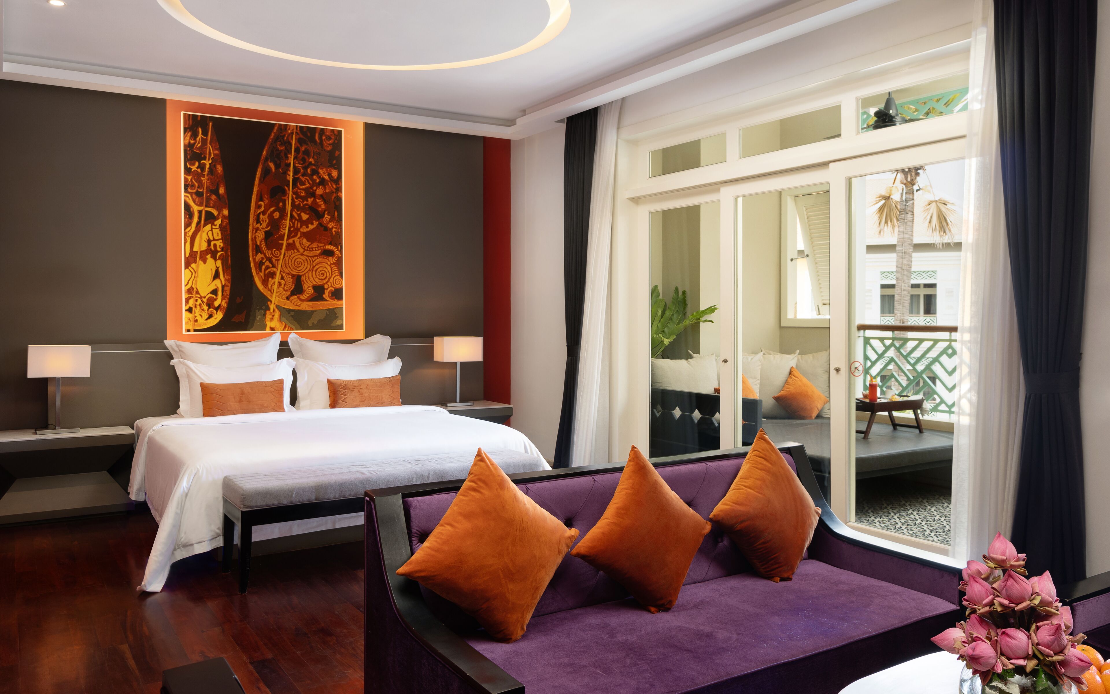 grand pool suite ( free airport pick-up + 30-minute massage per stay) | premium bedding, pillow-top beds, minibar, in-room safe