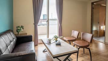 Chambre Quadruple Deluxe, en mezzanine | Vue de la chambre