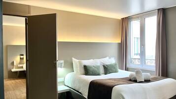 Literie de qualité supérieure, coffres-forts dans les chambres