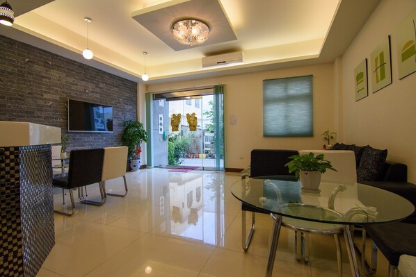 Sitteområde i lobbyen