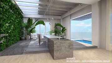 Presidential Suite, Ocean View | Minibar, in-room safe, desk, blackout curtains