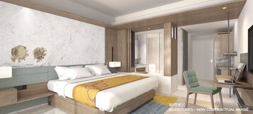 Minibar, caja de seguridad en la habitación y escritorio