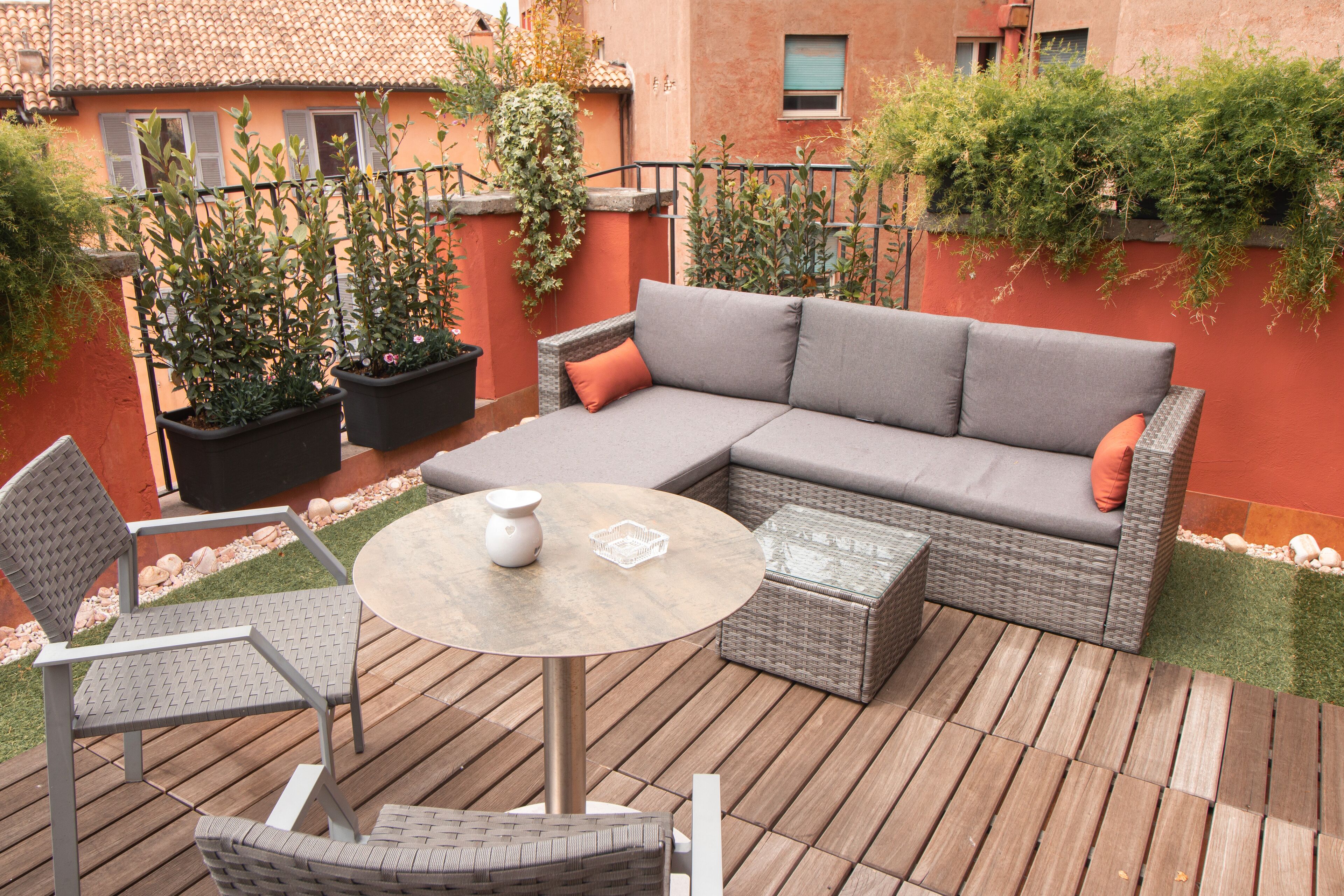 deluxe double room, terrace, tower | terrace/patio