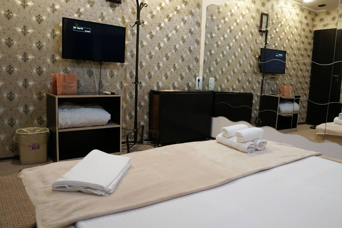 Kamar Double Superior, kamar mandi umum | Kedap suara, setrika/meja setrika, Wi-Fi gratis, dan seprai linen