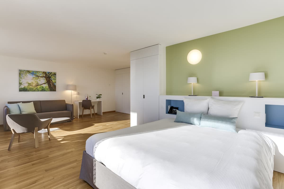 in-room safe, desk, blackout curtains, soundproofing