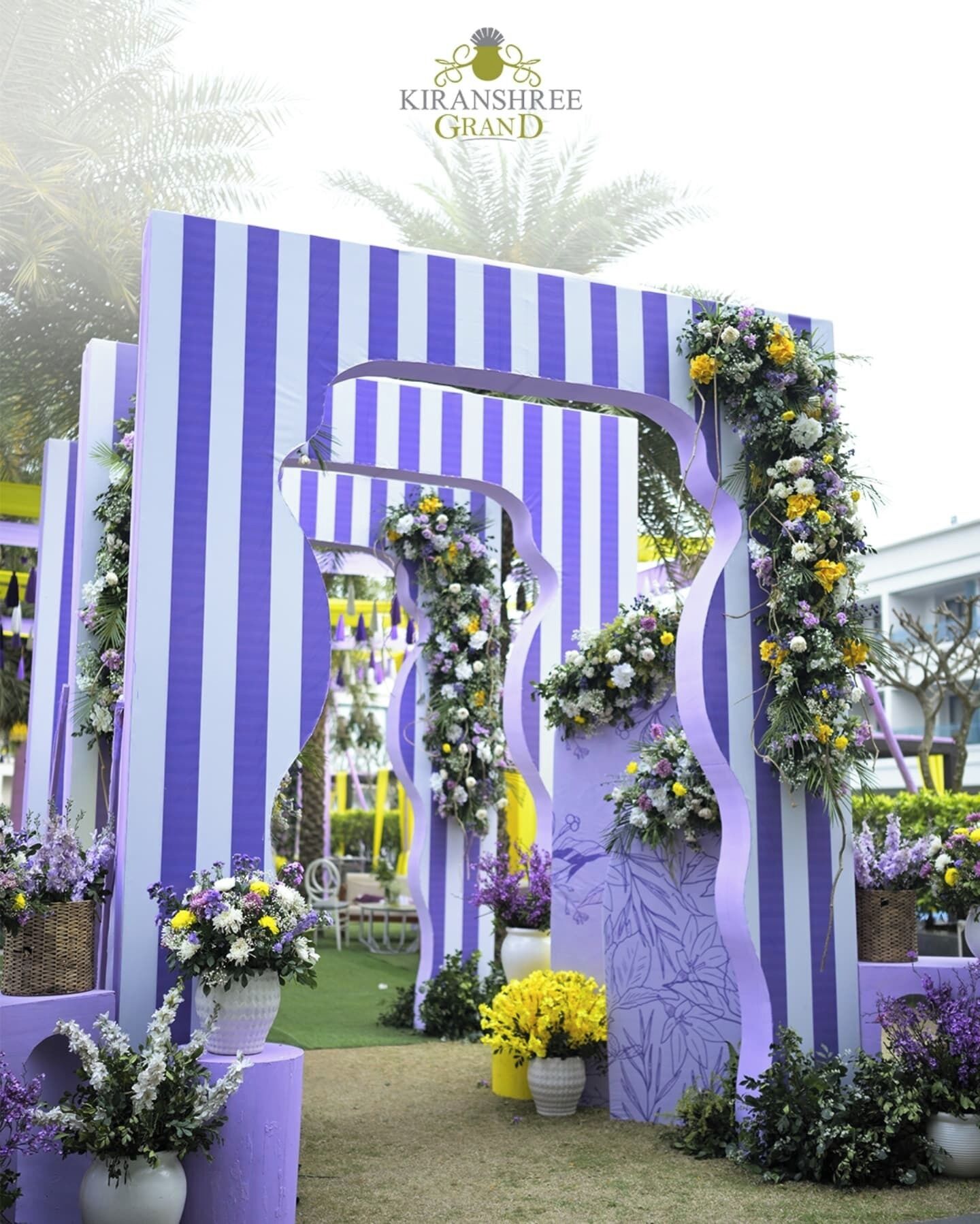 Outdoor banquet area