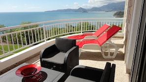 Luxury Apartment, 1 Bedroom, Terrace, Sea View | Balcony - Sunset Residence (Petrovac)