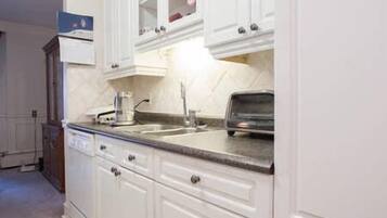 Luxury Condo, 2 Bedrooms, Kitchen, City View | Private kitchen | Fridge, microwave, oven, stovetop