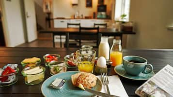 Frukost med självservering varje dag (DKK 110 per person)