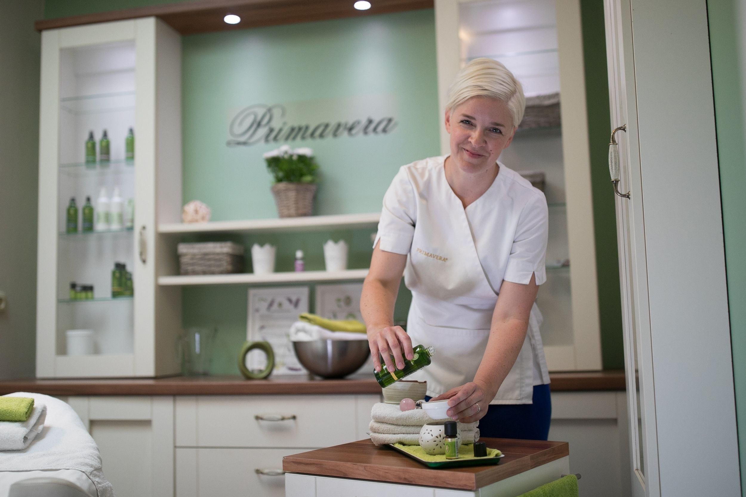 Steam room, body treatments, hot stone massages, deep-tissue massages