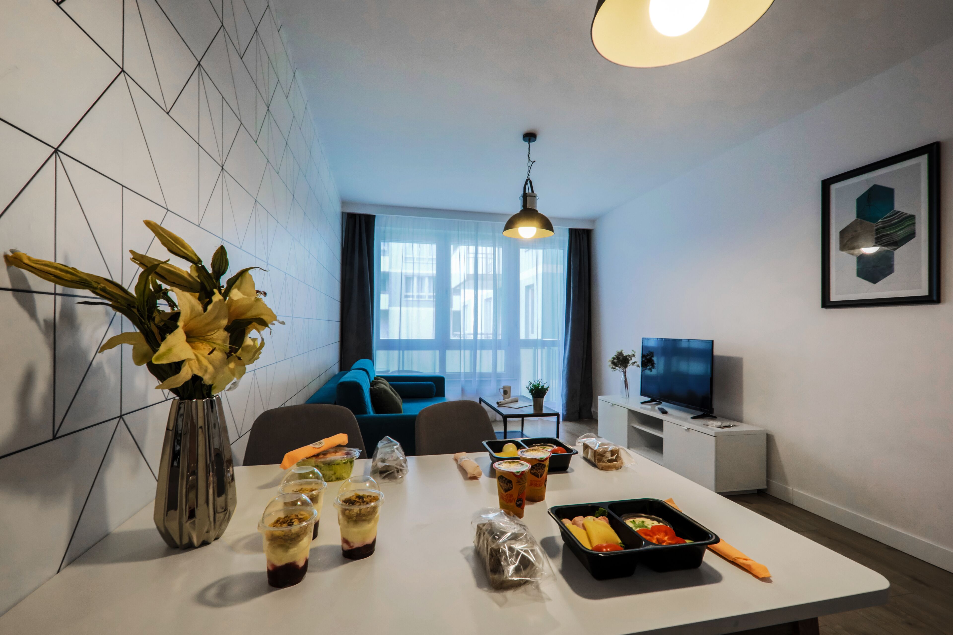 Executive appartement, 1 slaapkamer, balkon | Dineerruimte