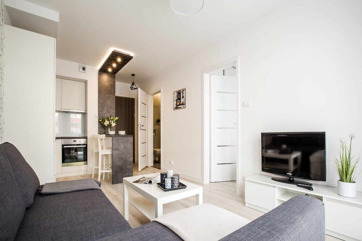 comfort apartment, balcony (1) | living area | 55-inch flat-screen tv with cable channels, tv, netflix