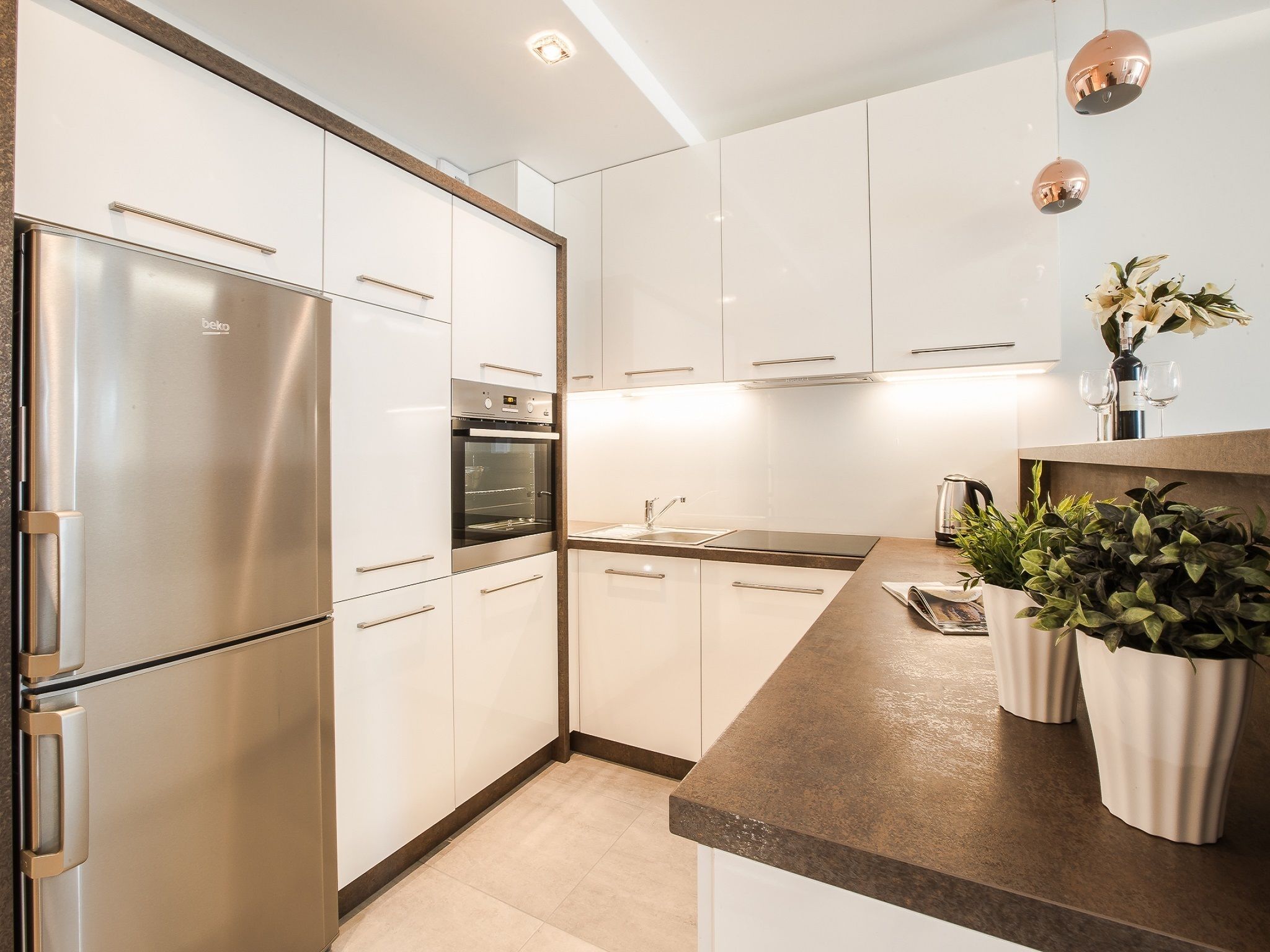 deluxe apartment, 1 bedroom, balcony | private kitchen | fridge, stovetop, dishwasher, coffee/tea maker