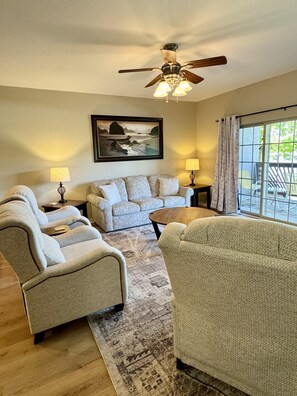 Condo, 3 Bedrooms | Living area | TV - Lower Level Vacation Condo  B-3 at Vickery Resort by RedAwning (Hollister)