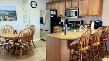 Condo, 3 Bedrooms | Private kitchen | Fridge, coffee/tea maker, toaster