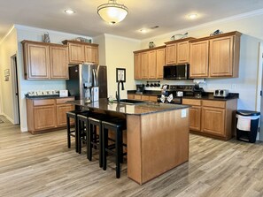 Condo, 3 Bedrooms | Private kitchen | Fridge, microwave, oven, dishwasher - Lower Level Vacation Condo B-2 with Dock Access by RedAwning (Hollister)