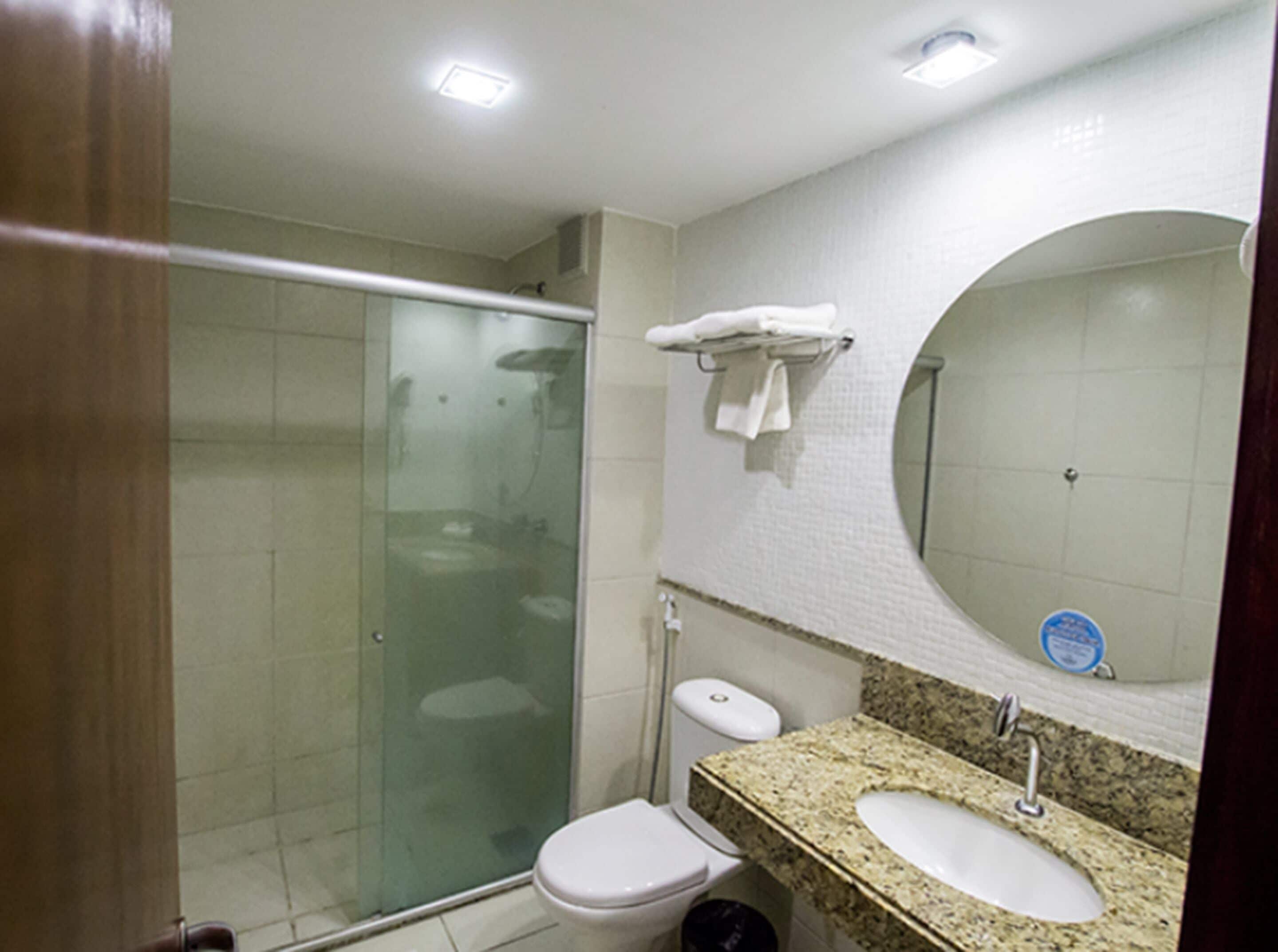 free toiletries, hair dryer, towels