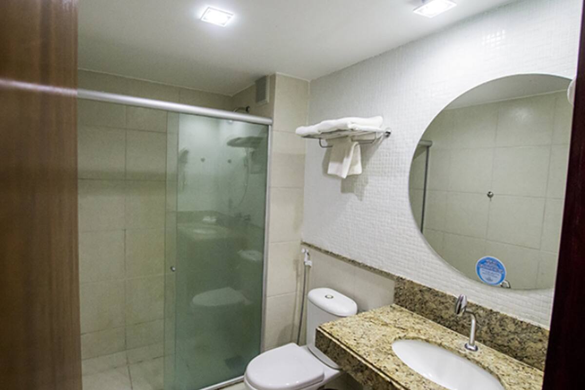 free toiletries, hair dryer, towels