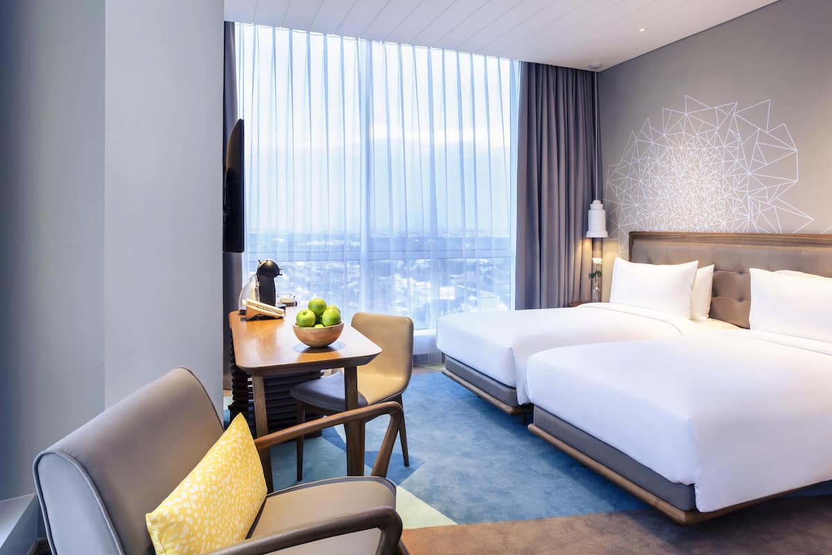 Privilege, Chambre, 2 lits une place | Coffres-forts dans les chambres, bureau, chambres insonorisées