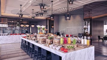 Daily buffet breakfast (IDR 208000 per person)