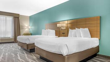 Standard Room, 2 Queen Beds, Non Smoking, Refrigerator & Microwave | Pillowtop beds, individually decorated, individually furnished, desk