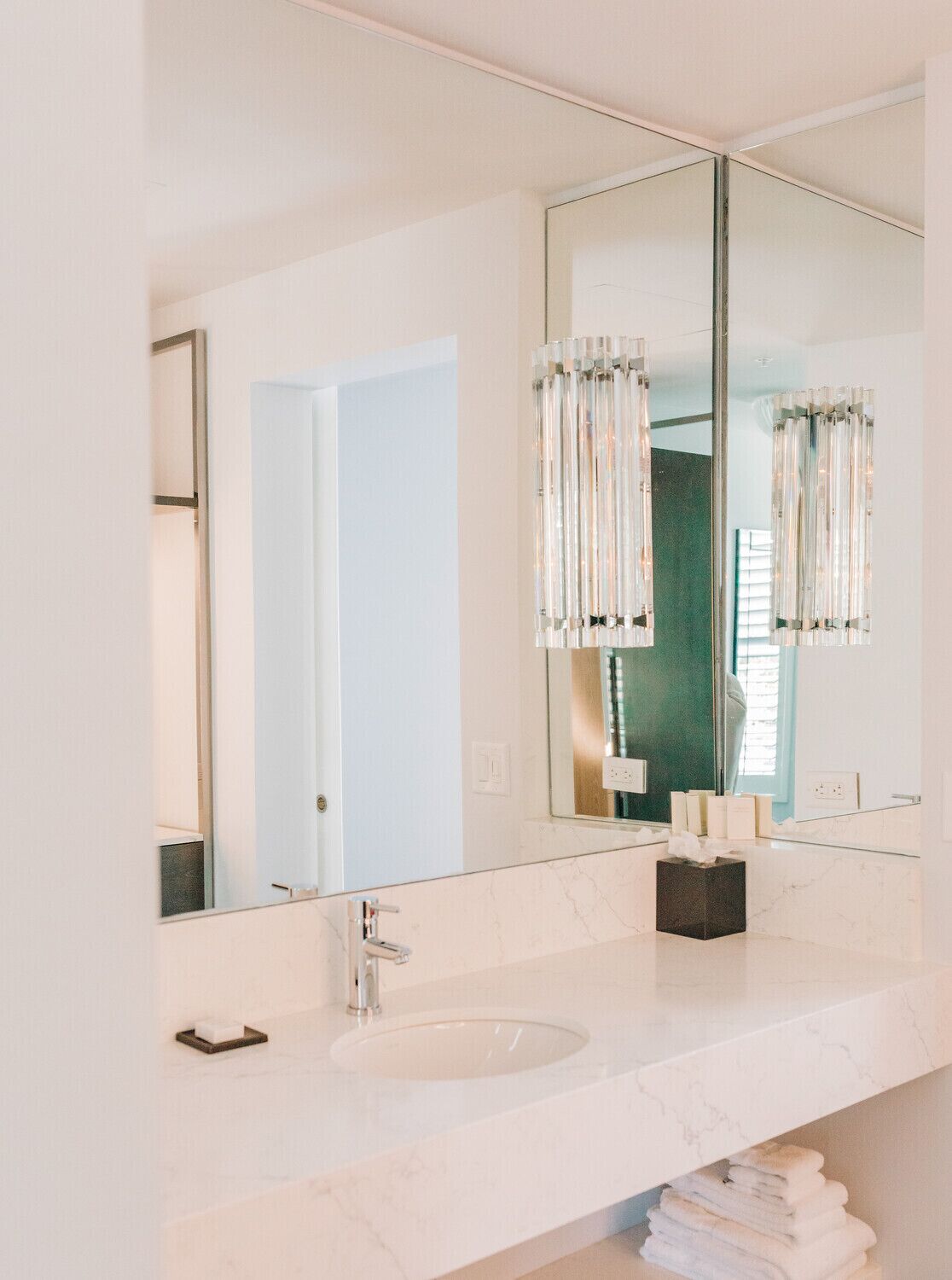 shower, rainfall showerhead, designer toiletries, hair dryer