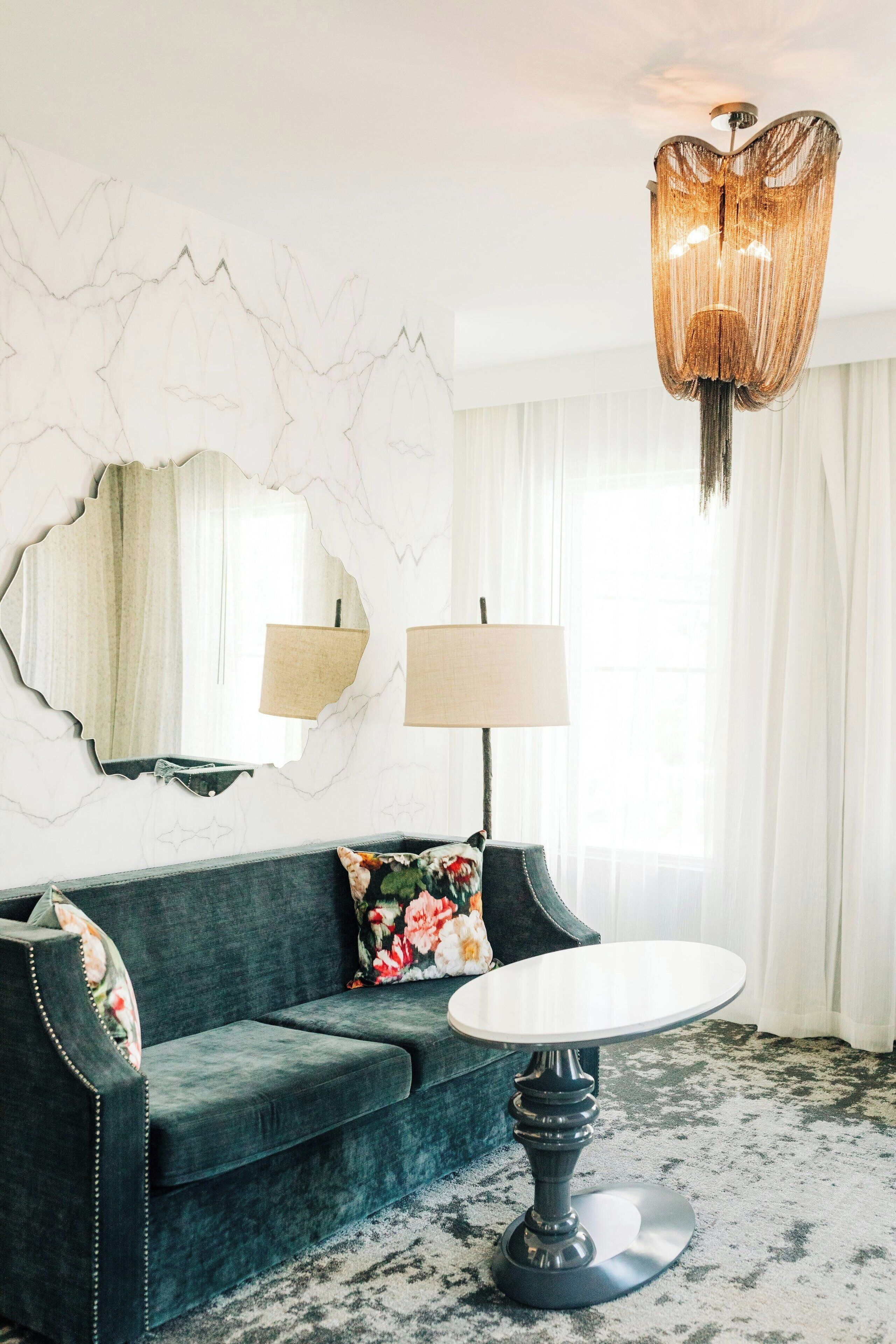 suite, 1 king bed with sofa bed, kitchen | living room | smart tv, netflix