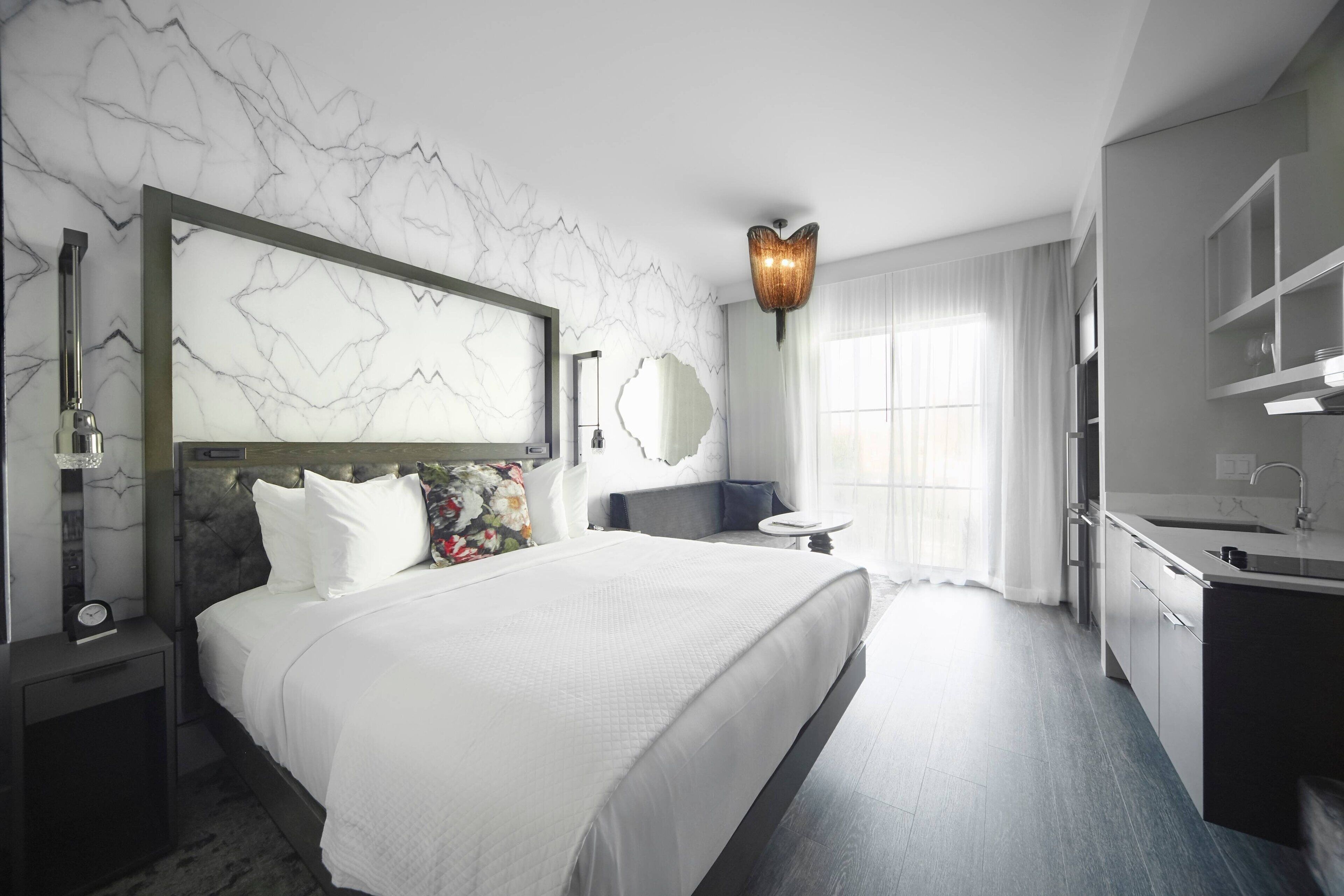 studio, 1 king bed with sofa bed, kitchen | 1 bedroom, hypo-allergenic bedding, down duvets, pillow-top beds