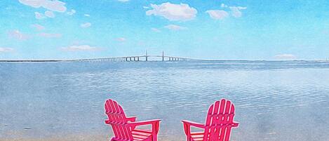 Accommodatie ligt op het strand