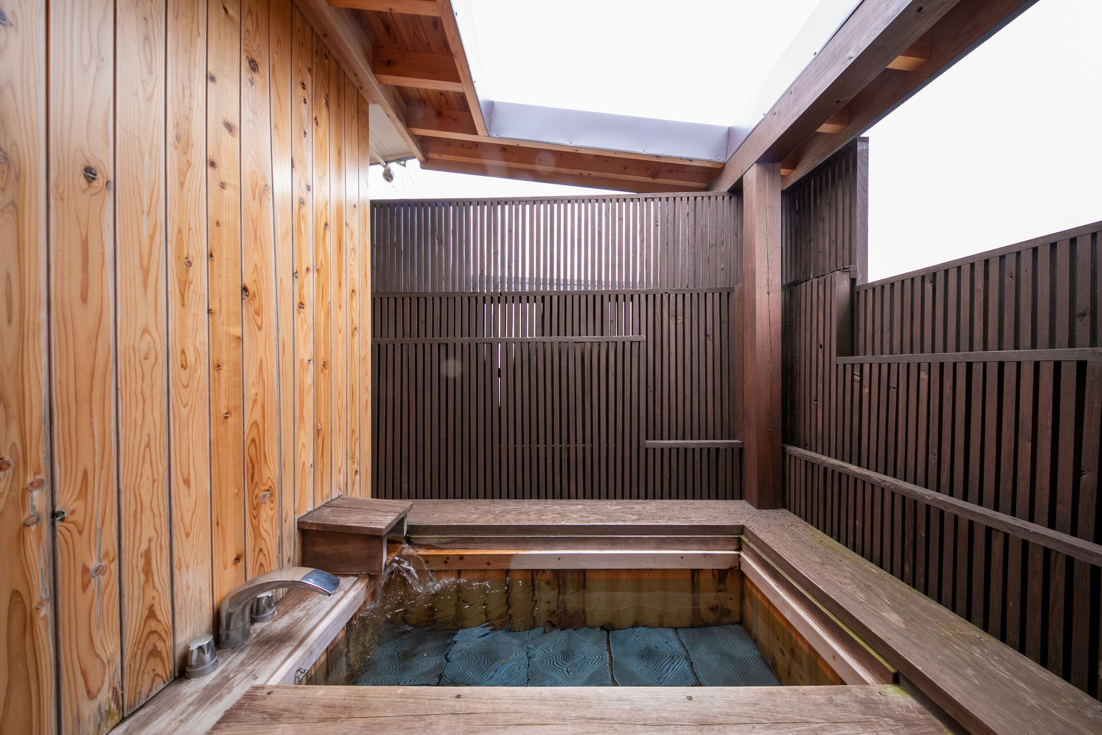 -YAMABATO- Japanese Western Style Room with Open-air Bath, Non Smoking | Bathroom | Rainfall showerhead, free toiletries, hair dryer, bathrobes