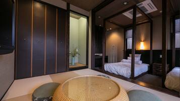 Japanese Western Style Twin Room with Open-air Bath, Annex Building (Hidari), Non Smoking | Individually decorated, individually furnished, desk, free WiFi