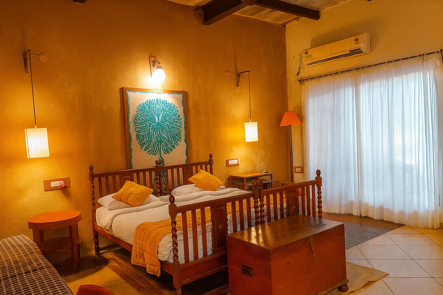 华丽客房 | 遮光窗帘、折叠床/加床（额外收费）、床单