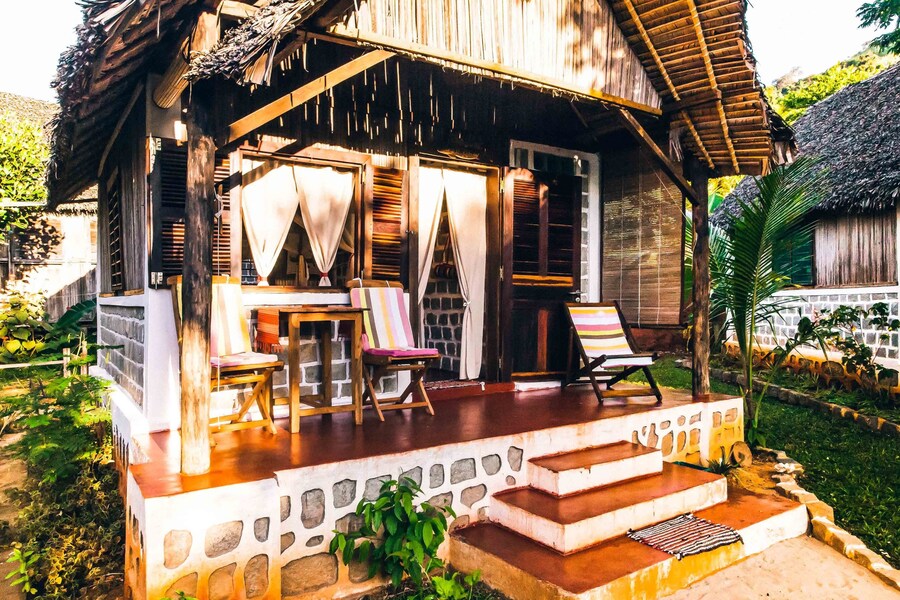 Ilo Village beachfront accommodation on Nosy Komba