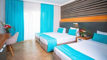 Egyptian cotton sheets, premium bedding, minibar, in-room safe