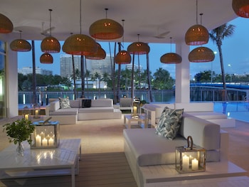 Outdoor pool, sun loungers at Grand Beach Hotel Bay Harbor