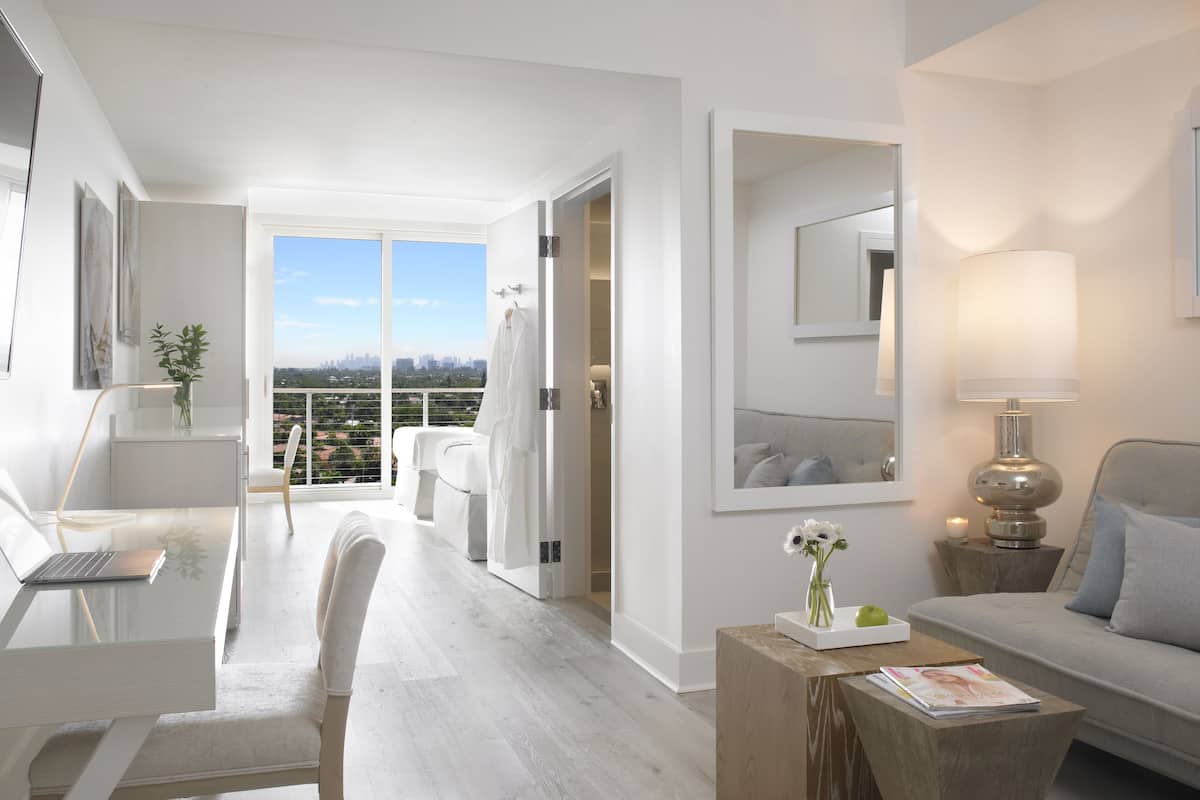 in-room safe, desk, laptop workspace, iron/ironing board