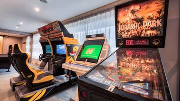 Área de juegos infantiles techada