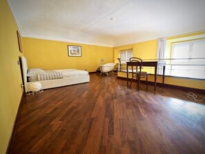 Desk, iron/ironing board, free cots/infant beds, free WiFi